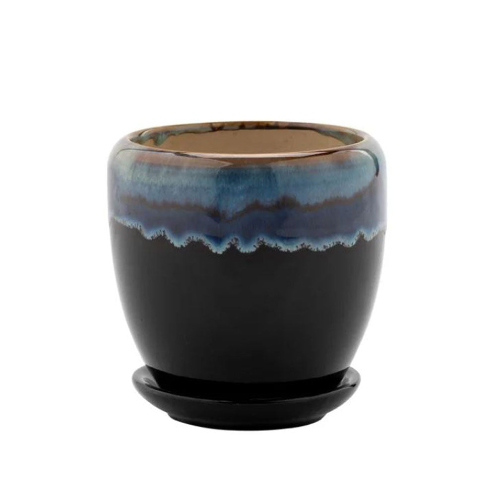 Napco, Cobalt Pot W/Saucer