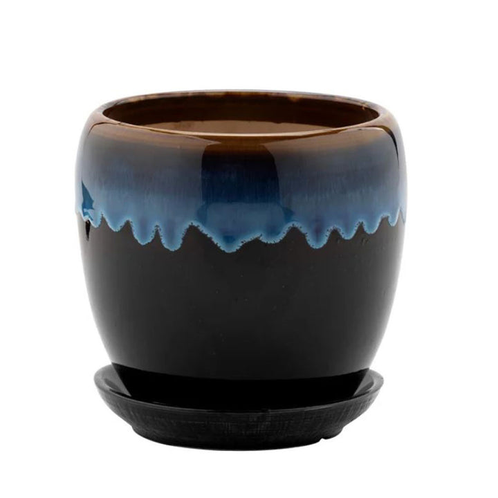 Napco, Cobalt Pot W/Saucer