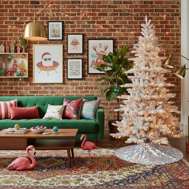 Matte Silver 7.5ft Tree Clear