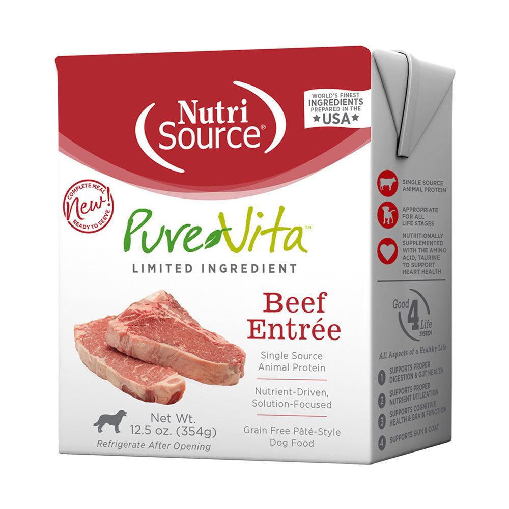 Pure Vita, Grain Free Beef, 12.5 oz. Can