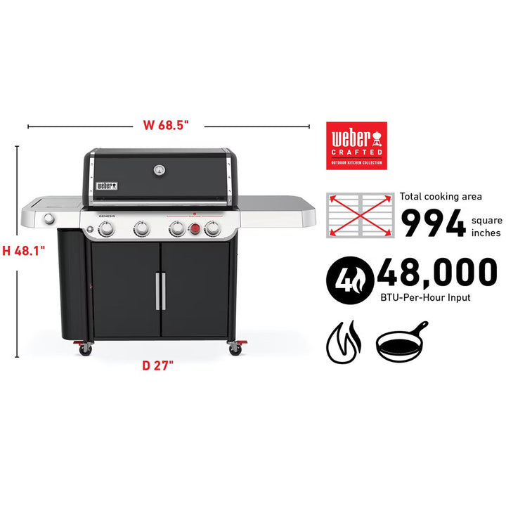 Weber, Genesis E-435 Grill, Black