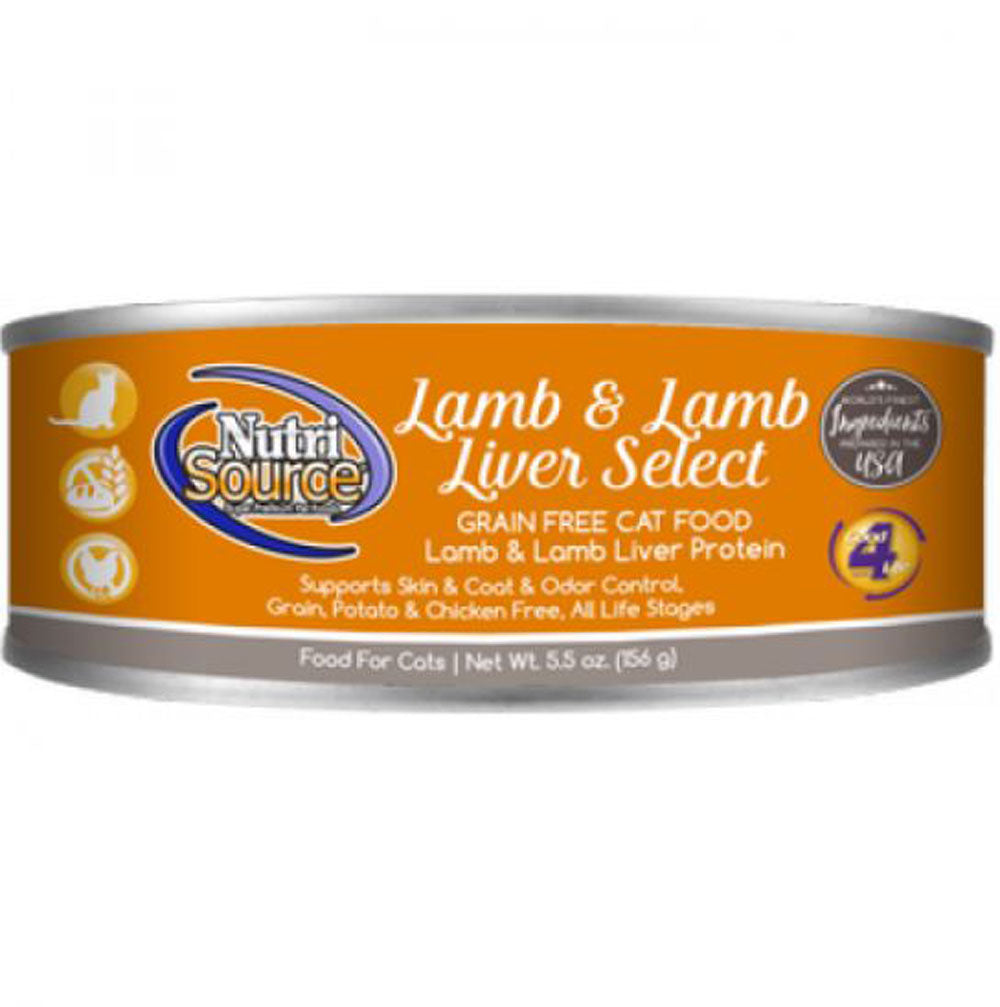 NutriSource, Lamb & Liver Cat, 5.5 oz.