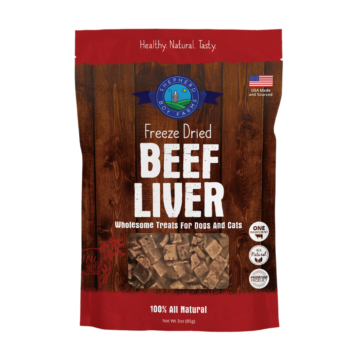 Shepherd Boy Freeze Dried Beef Liver, 3 oz.