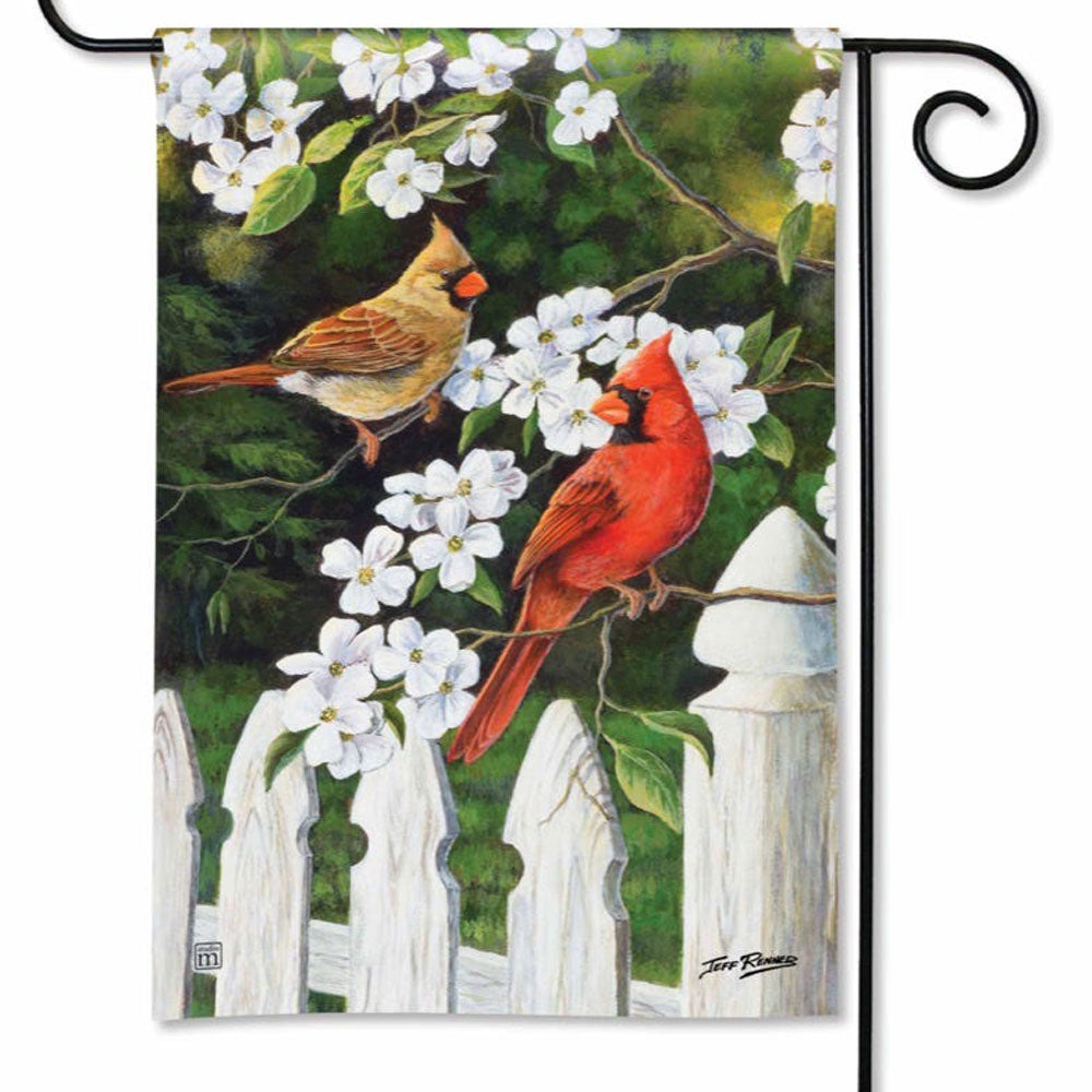 Studio M, Dogwood Cardinals Garden Flag
