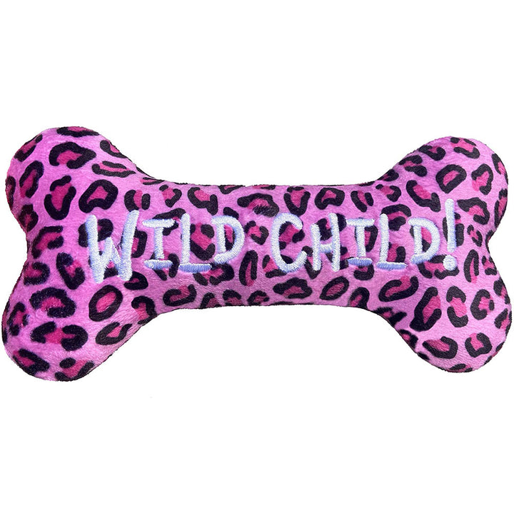 Huxley & Kent, Lulubelles, Wild Child Pink Plush Bone, Large