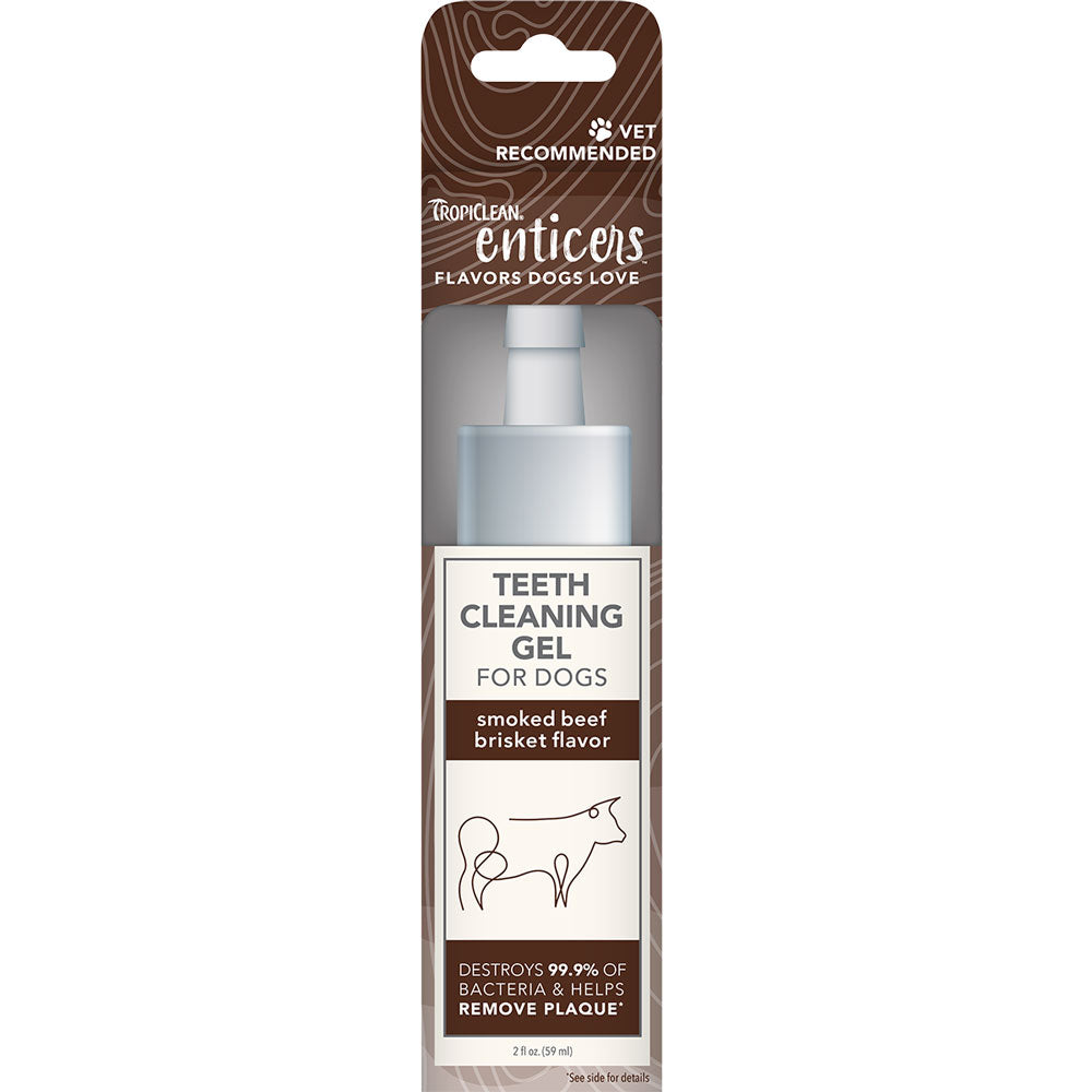 Tropiclean, Enticers, Teeth Gel Beef Brisket, 2 oz.