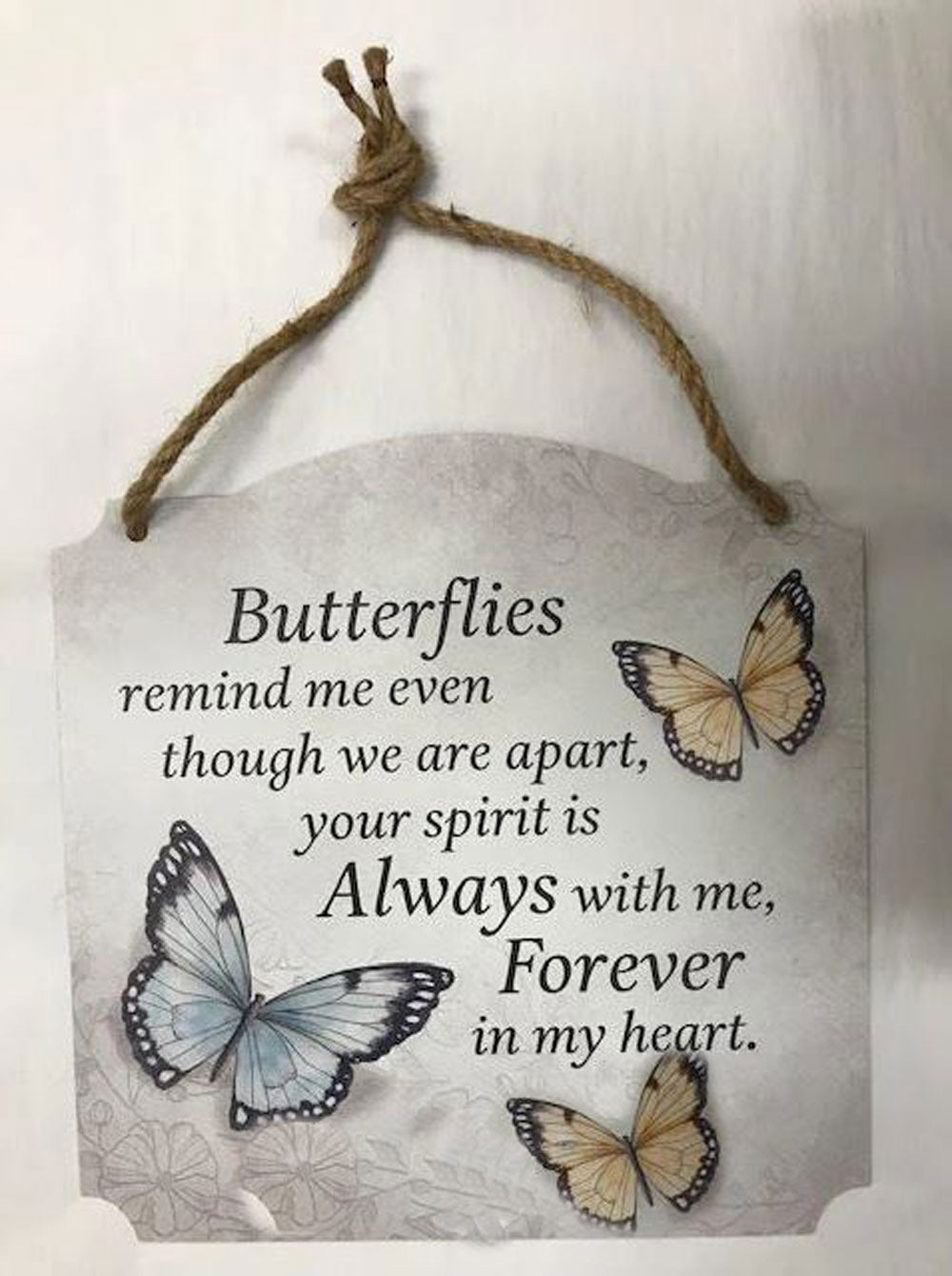 Carson, Butterflies Metal Sign