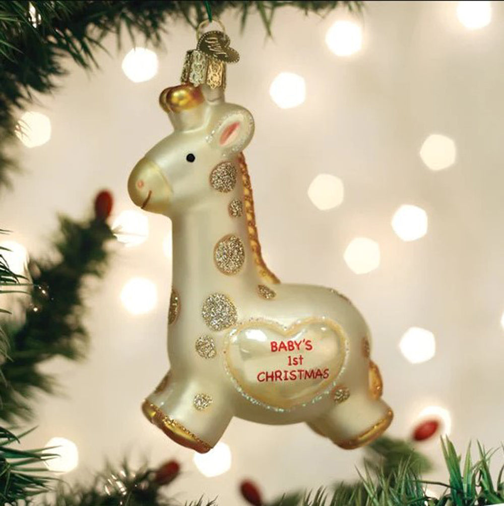 Old World Christmas, Baby's 1st Christmas Giraffe Ornament