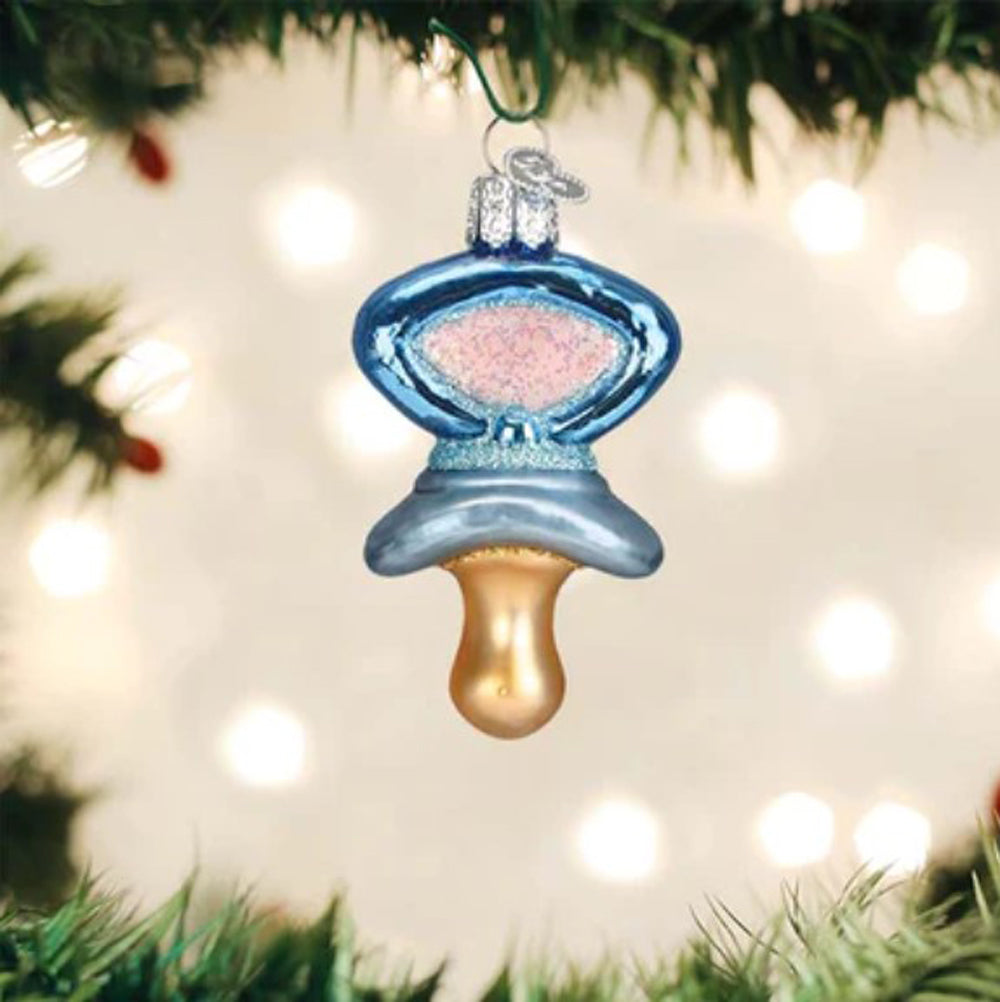 Old World Christmas, Blue Pacifier Ornament