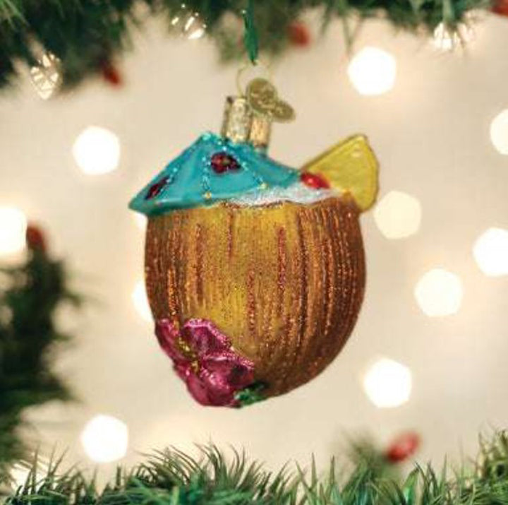 Old World Christmas, Tropical Coconut Ornament