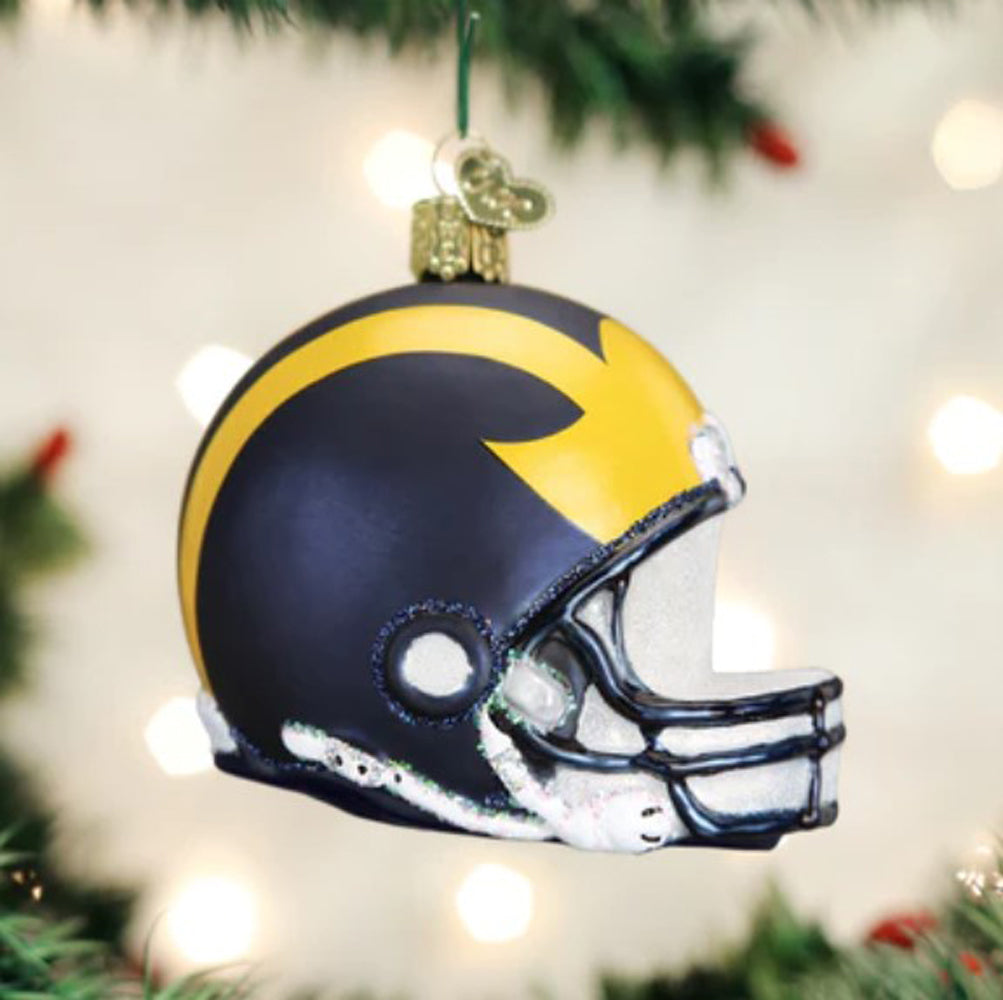 Old World Christmas, Michigan Uni. Helmet Ornament