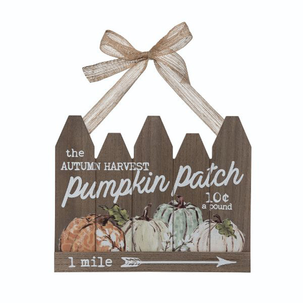 Transpac, Fencepost Pumpkin Patch Decor