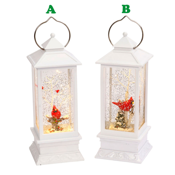 Gerson, Winter Water Lantern W/ Cardinal, Assorted and Sold Separately