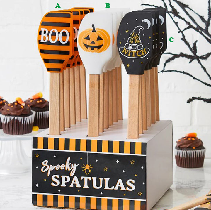 Design Imports, Halloween Baking Silicone Spatula, Assorted and Sold Separately