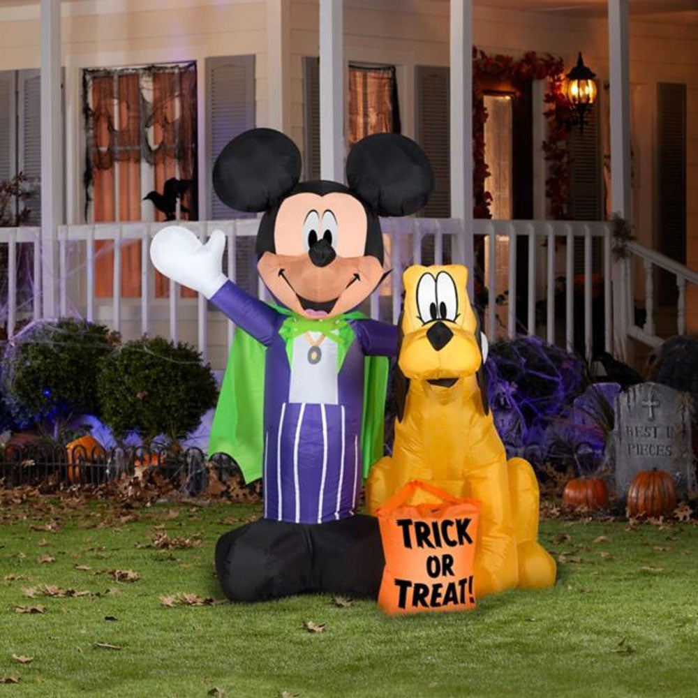 Gemmy, Vampire Mickey & Pluto inflatable, 5' Tall