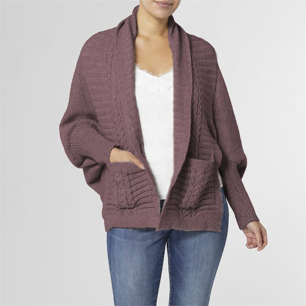 Coco+Carmen, Mari Cropped Cable Pocket Front Cardigan