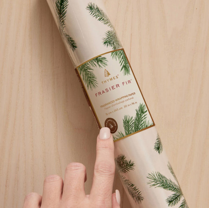 Thymes, Frasier Fir Fragrance Wrapping Paper, 96"