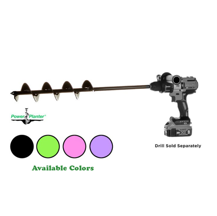 Power Planter, Bulb Auger, 1/2" X 24", Assorted Colors, Sold Separately