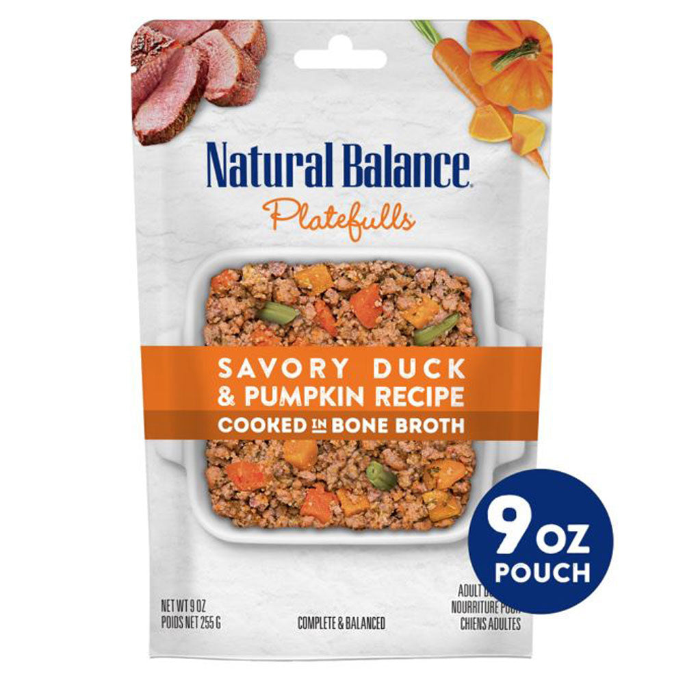 Natural Balance, Platefuls Duck/Pumpkin, Wet Dog Food, 9 oz.