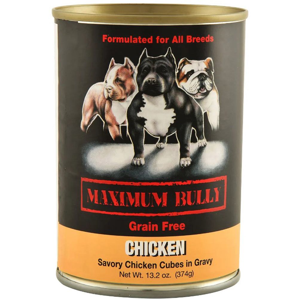 Maximum Bully, Savory Chicken Cubes in Gravy, 13.2 oz.