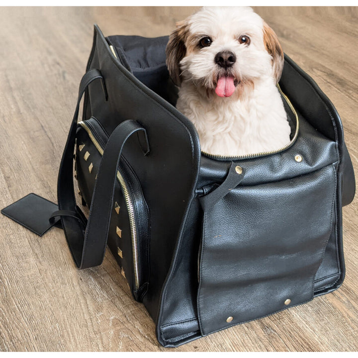 Cosmo, Faux Leather Carrier, 17"