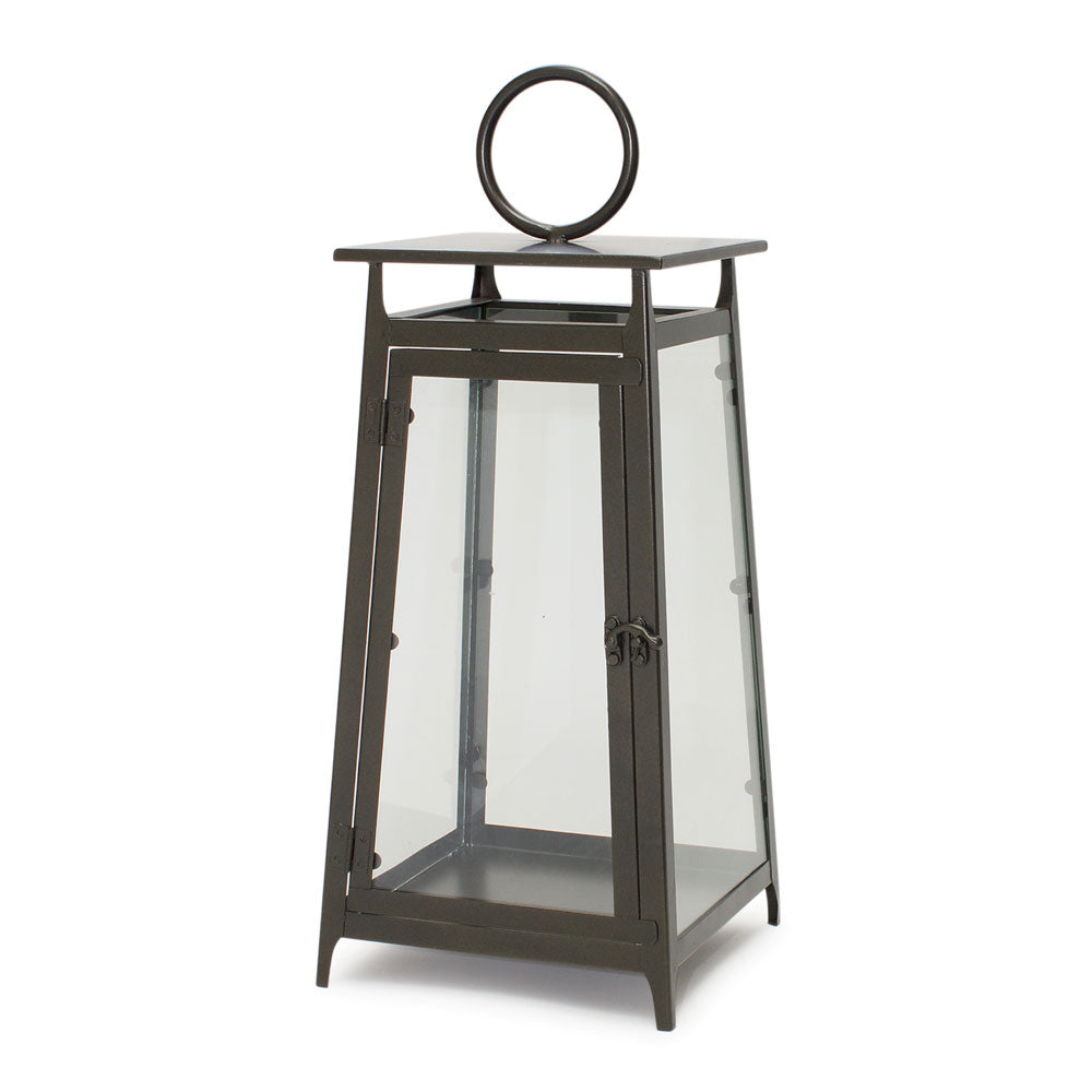Melrose International, Lantern, Metal/Glass, 20.75"