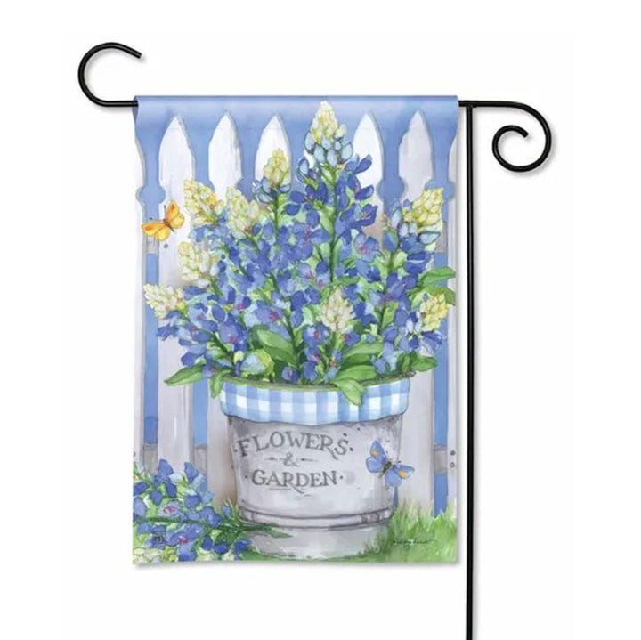 Studio M, Bluebonnet Bucket Garden Flag