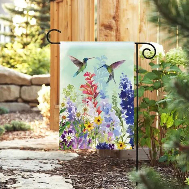 Studio M, Spring Hummingbird Garden Flag