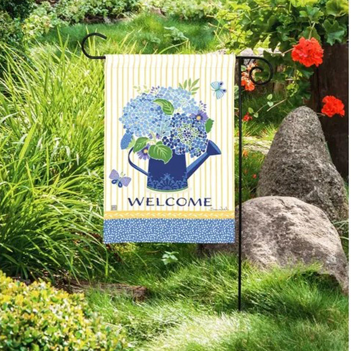 Studio M, Hydrangea Blue Garden Flag