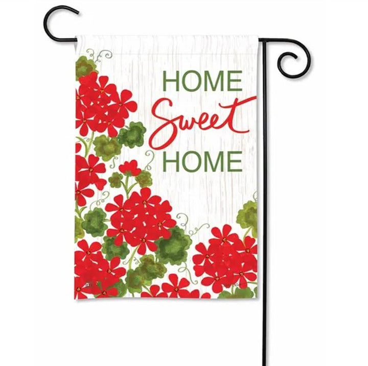 Studio M, Red Geraniums Garden Flag