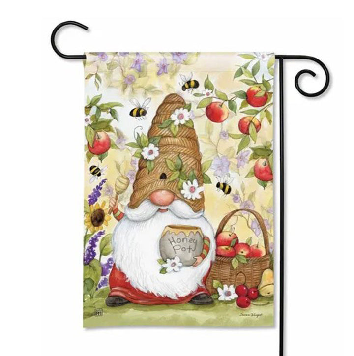 Studio M, Bee Happy Gnome Garden Flag