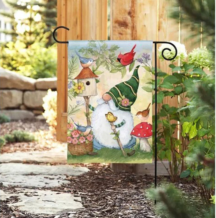 Studio M, Birdhouse Gnome Garden Flag