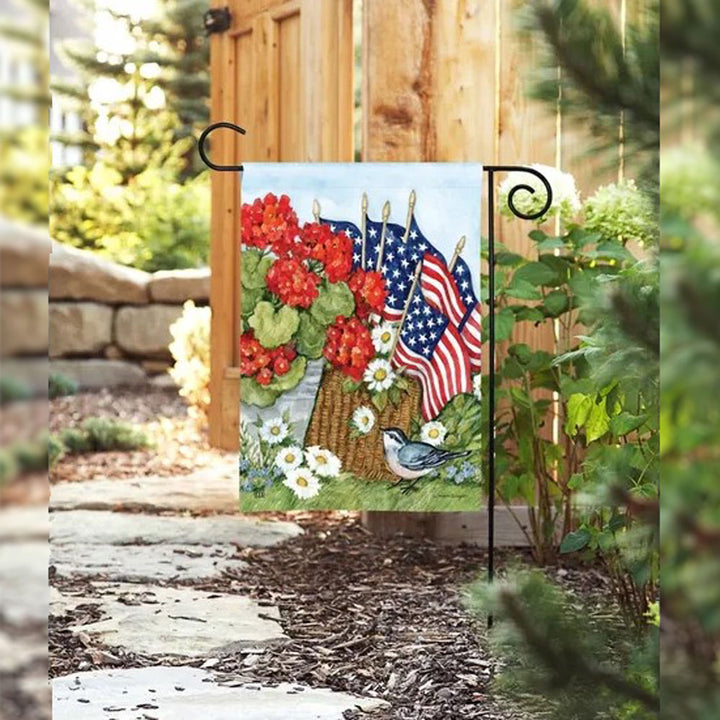 Studio M, Flags and Flowers Garden Flag