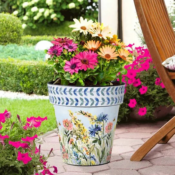 Studio M, Joyful Garden Art Planter, 15"
