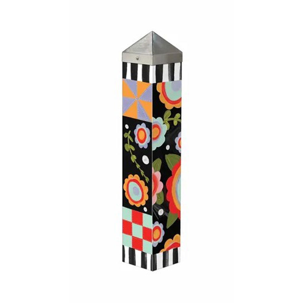 Studio M, Tossed Flowers Art Pole, 20"