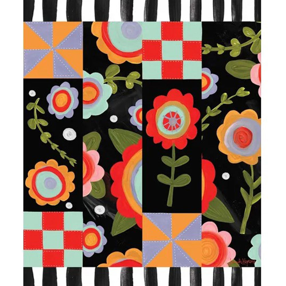 Studio M, Tossed Flowers Art Pole, 20"