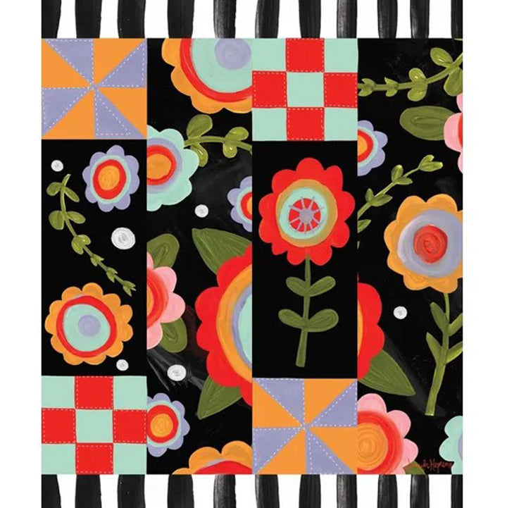 Studio M, Tossed Flowers Art Pole, 20"