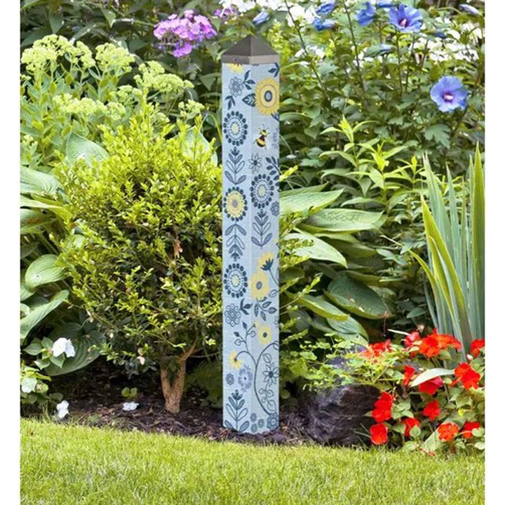 Studio M, Sunflower Bee Art Pole, 40"