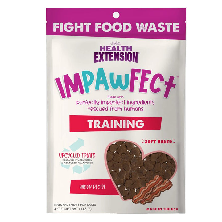 Health Extension, Impawfect Training Treats, Bacon, 4 oz.