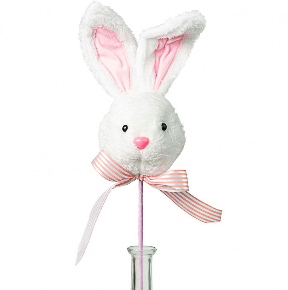 Liberty Floral, Plush Bunny Head Pick, 19"