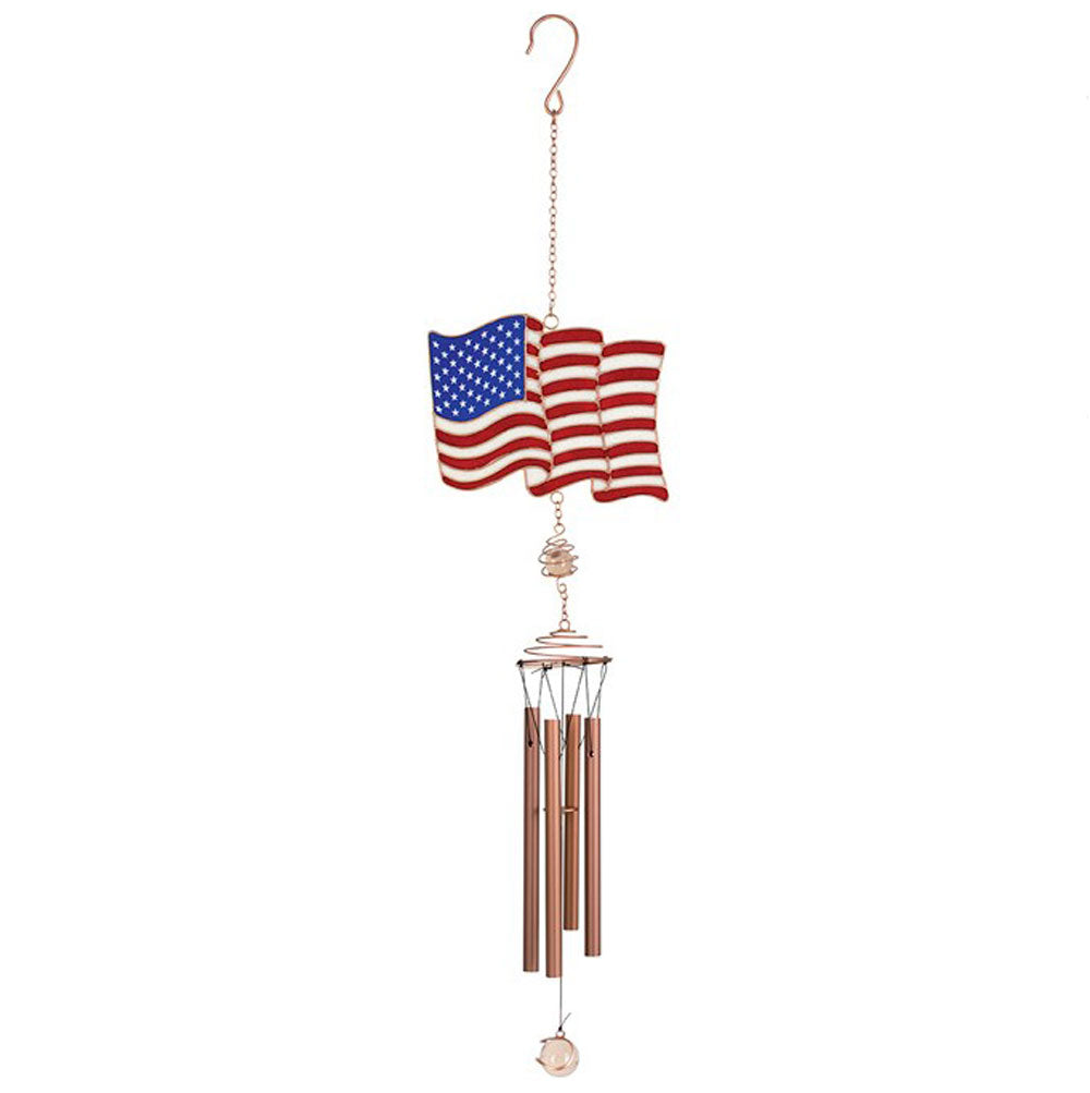 Carson, American Flag Wireworks Garden Chime