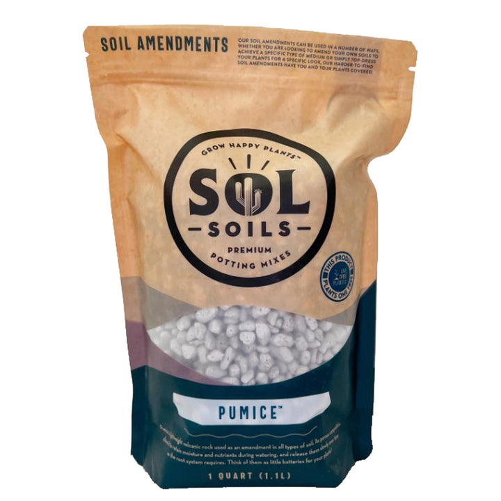 Sol Soils, Pumice Amendments, 1 Qt