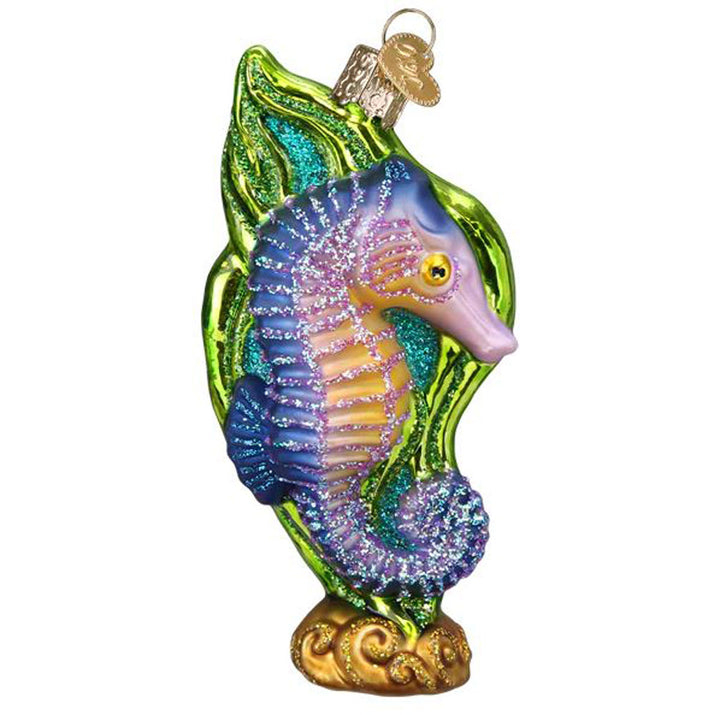 Old World, Bright Seahorse Ornament