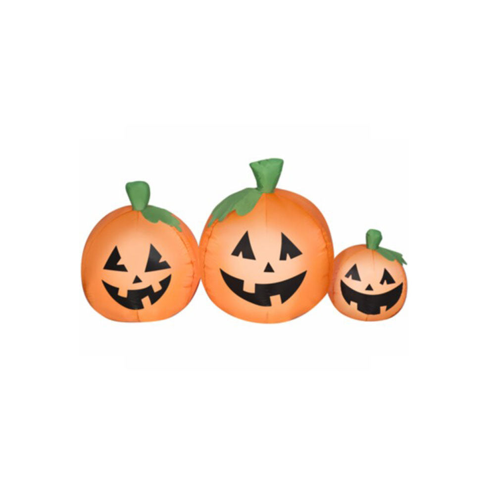 Gemmy 4.5' Wide Small Pumpkin Trio Inflatable