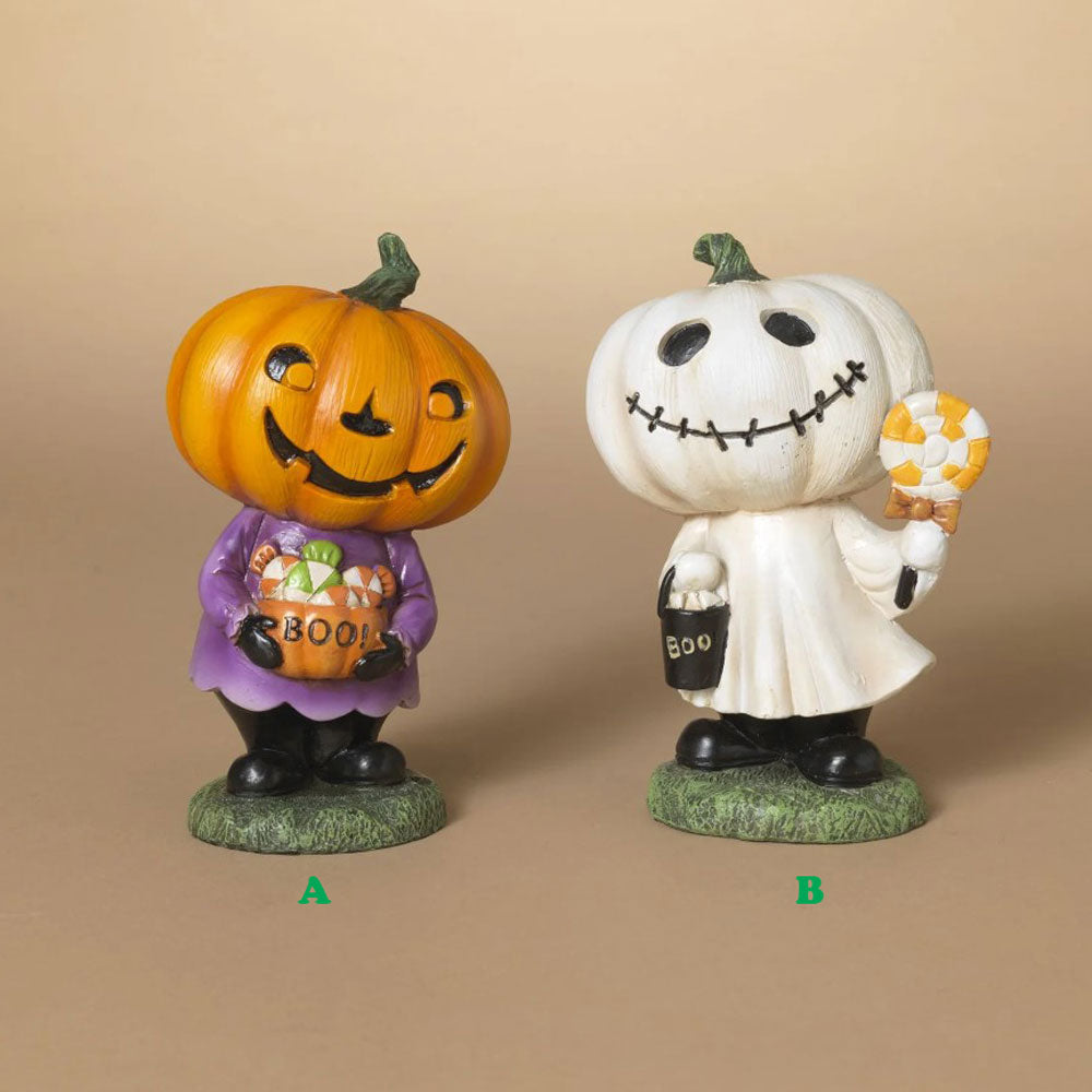 Gerson, 6.5"H Resin Halloween Pumpkin or Ghost, Sold Separately