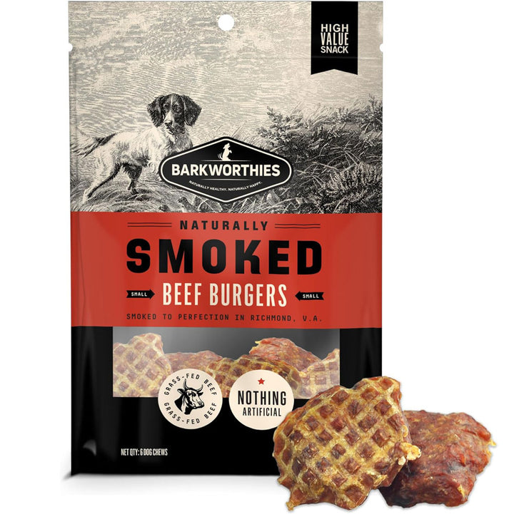 Barkworthies, Smoked Burgers, 6 Pack