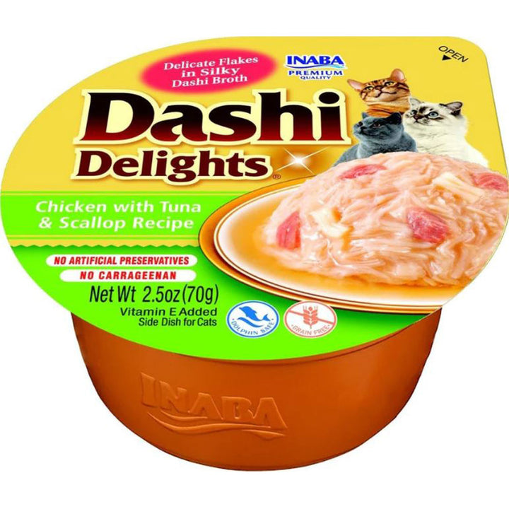 Inaba, Dashi Delights Chicken with Tuna & Scallop, 2.5 oz.