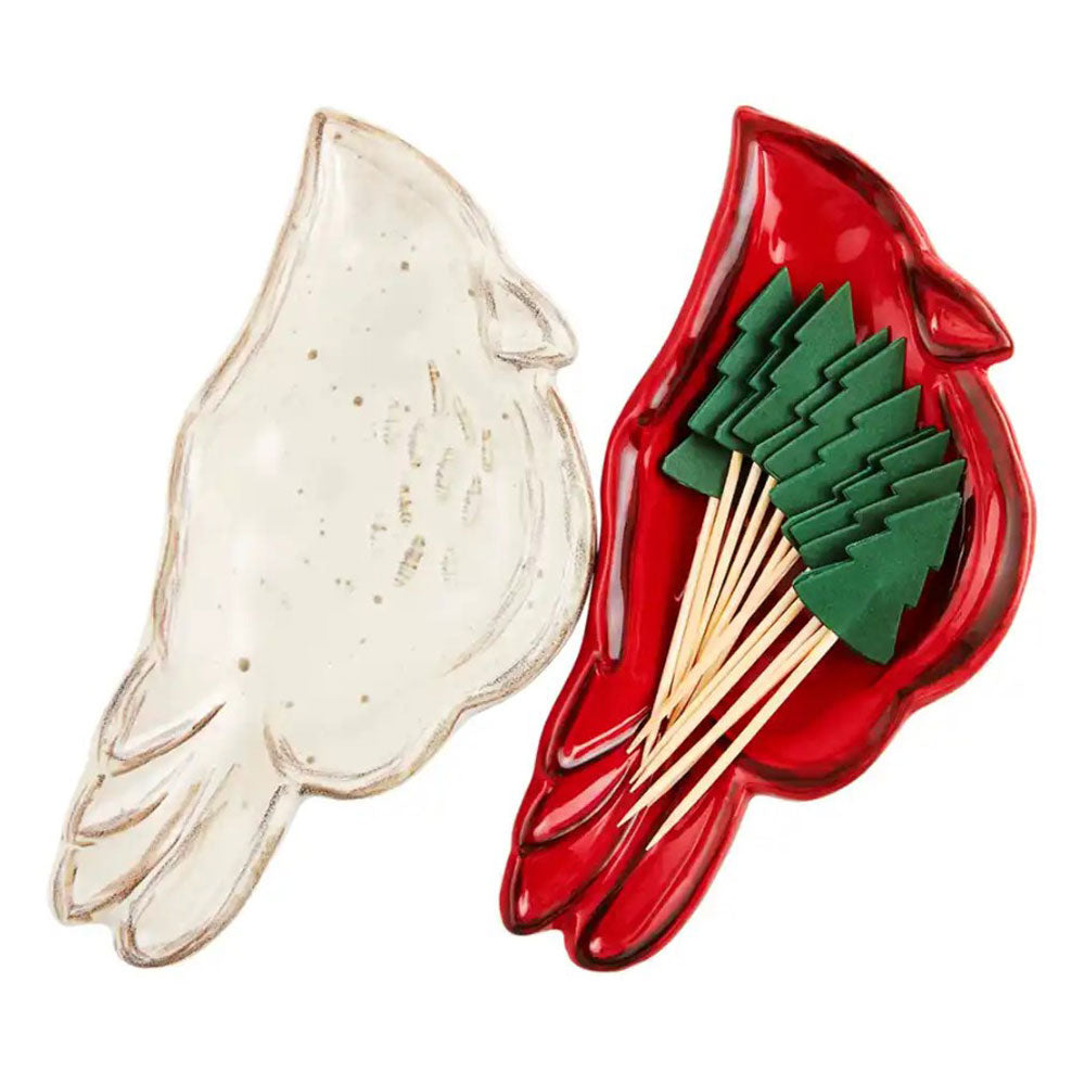 Mud Pie, Cardinal Tidbit & Toothpick Set