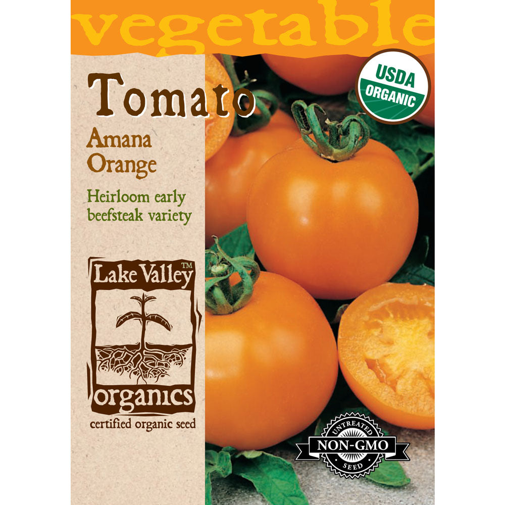 Lake Valley, Tomato, (Pole) Amana Orange Organic