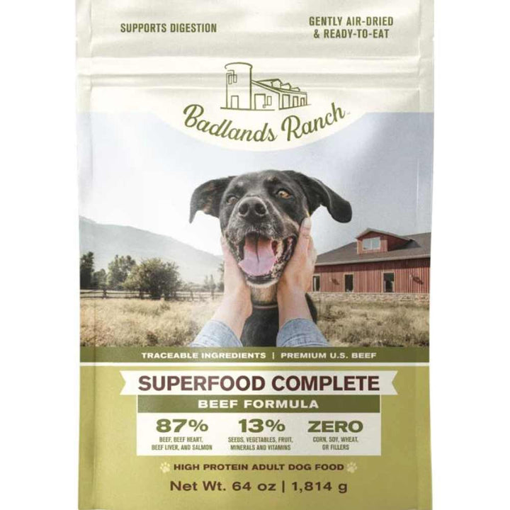 Badlands, Ranch Superfood Complete Air Dried Dog Food, Beef